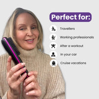 Numoia Portable Straightener Brush - GoBrush PRO